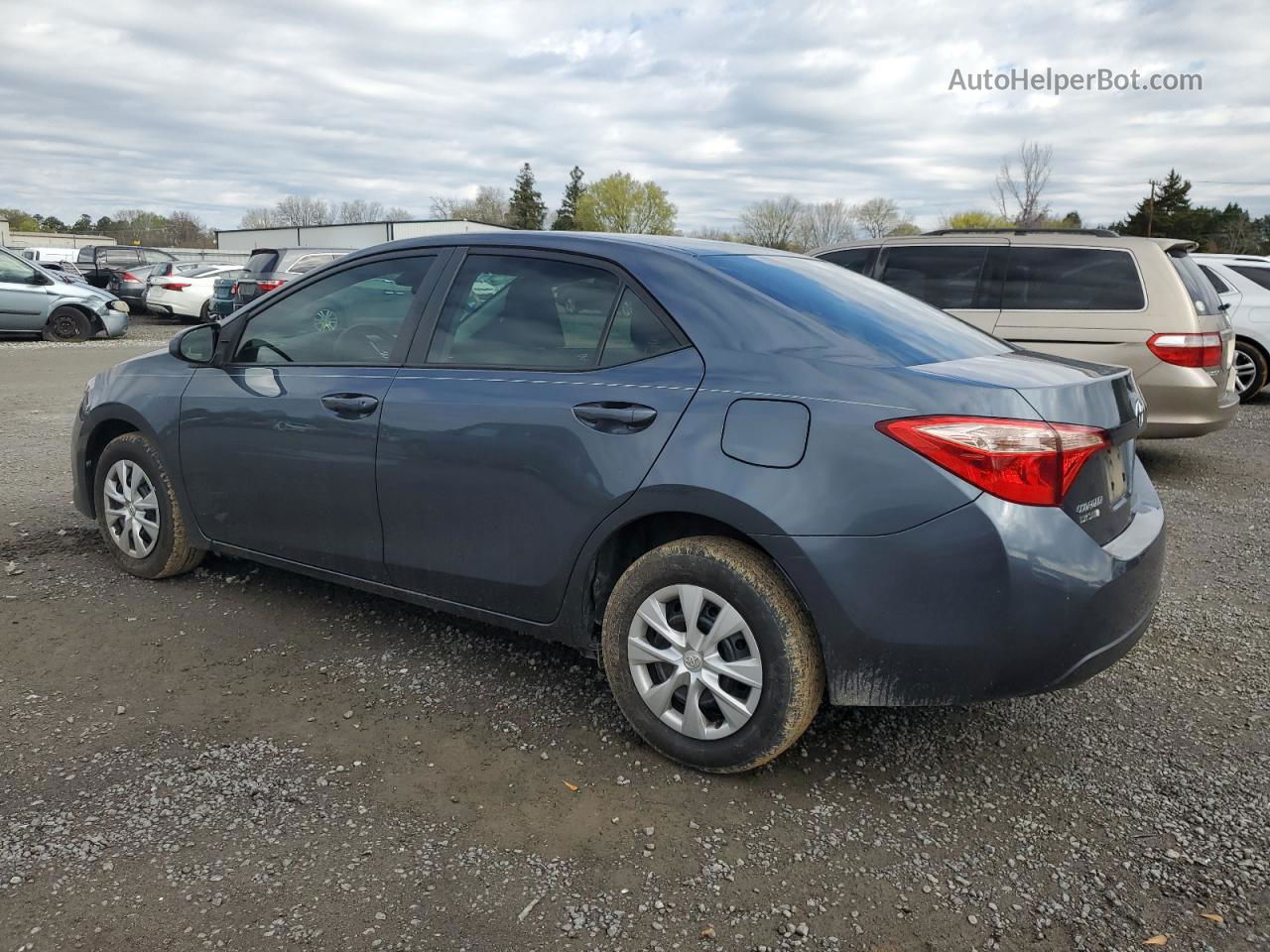 2017 Toyota Corolla L Синий vin: 2T1BURHE3HC781762