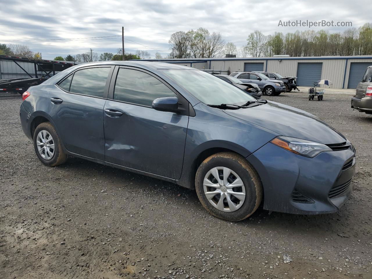 2017 Toyota Corolla L Blue vin: 2T1BURHE3HC781762