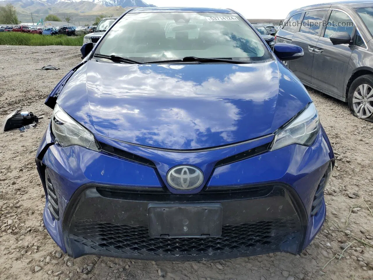 2017 Toyota Corolla L Blue vin: 2T1BURHE3HC783446