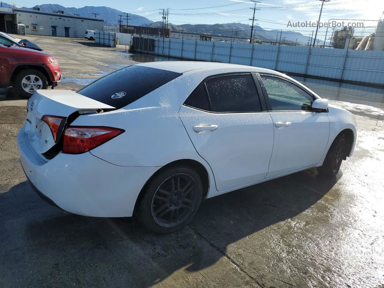 2017 Toyota Corolla L White vin: 2T1BURHE3HC795810