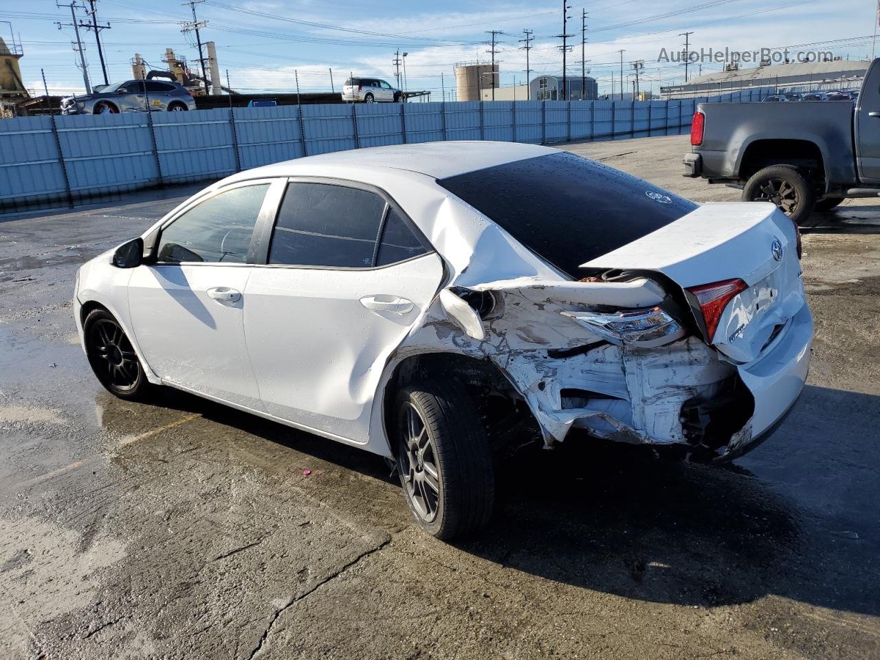 2017 Toyota Corolla L White vin: 2T1BURHE3HC795810