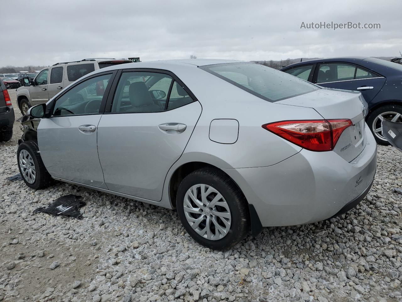 2017 Toyota Corolla L Silver vin: 2T1BURHE3HC811388