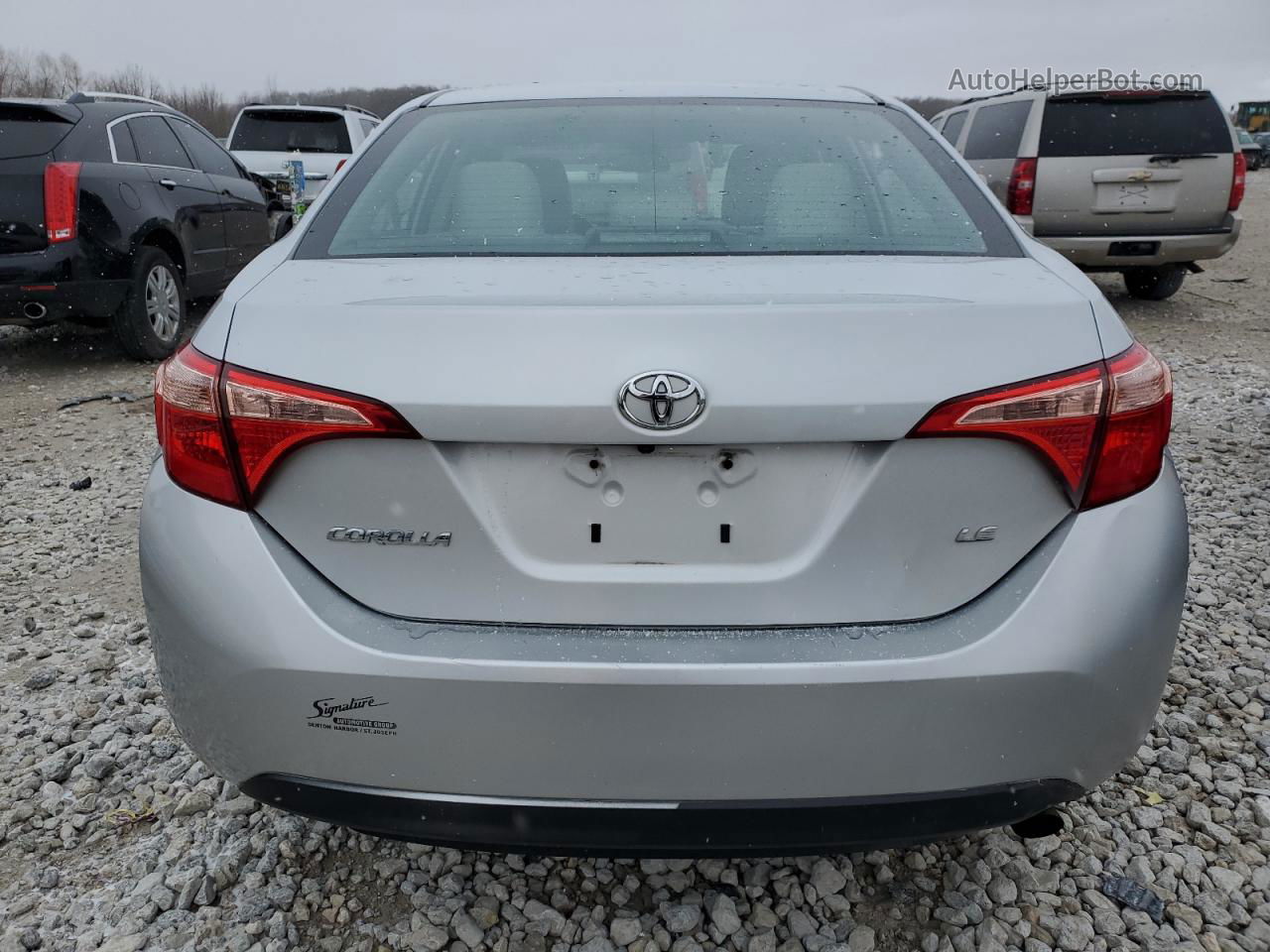 2017 Toyota Corolla L Silver vin: 2T1BURHE3HC811388