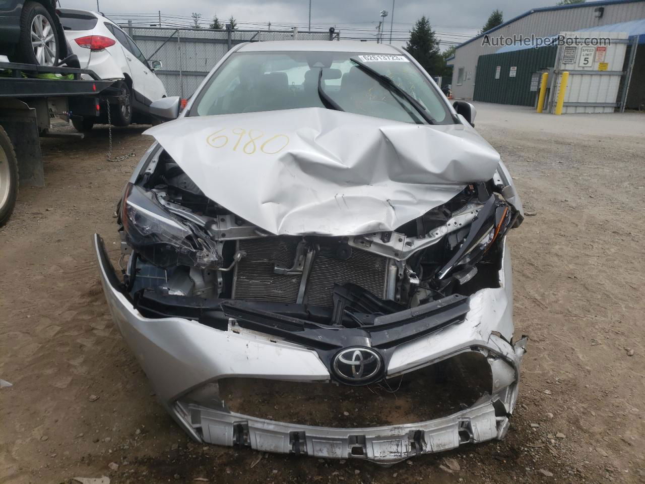 2017 Toyota Corolla L Silver vin: 2T1BURHE3HC816980