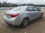 2017 Toyota Corolla L Silver vin: 2T1BURHE3HC816980