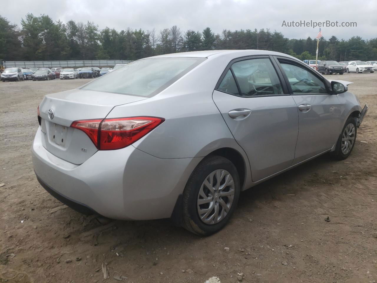 2017 Toyota Corolla L Silver vin: 2T1BURHE3HC816980