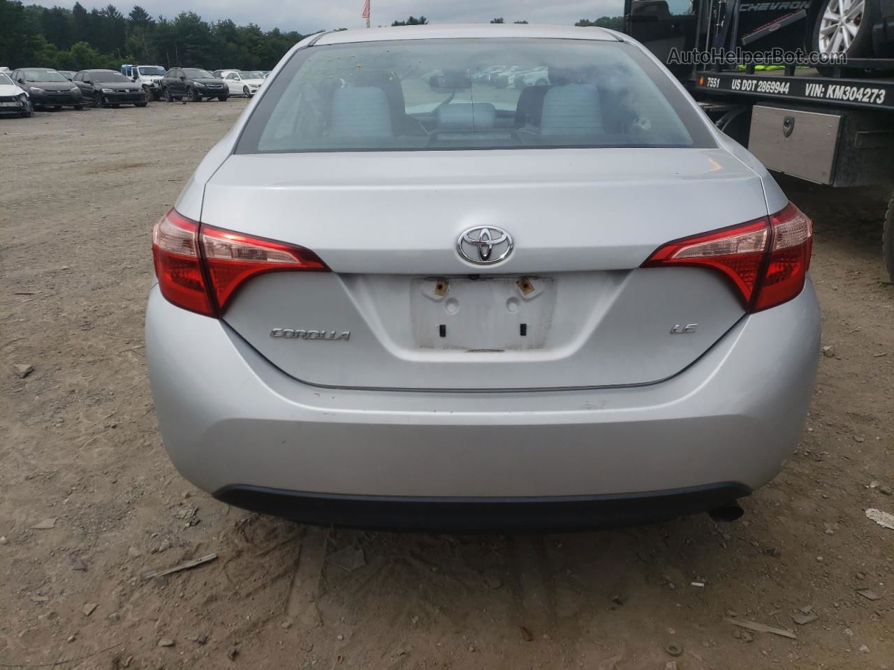 2017 Toyota Corolla L Silver vin: 2T1BURHE3HC816980