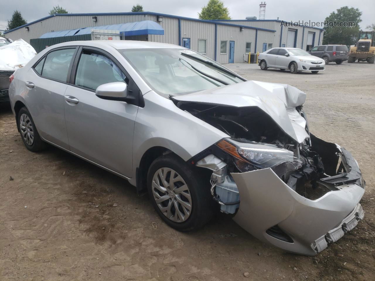 2017 Toyota Corolla L Silver vin: 2T1BURHE3HC816980