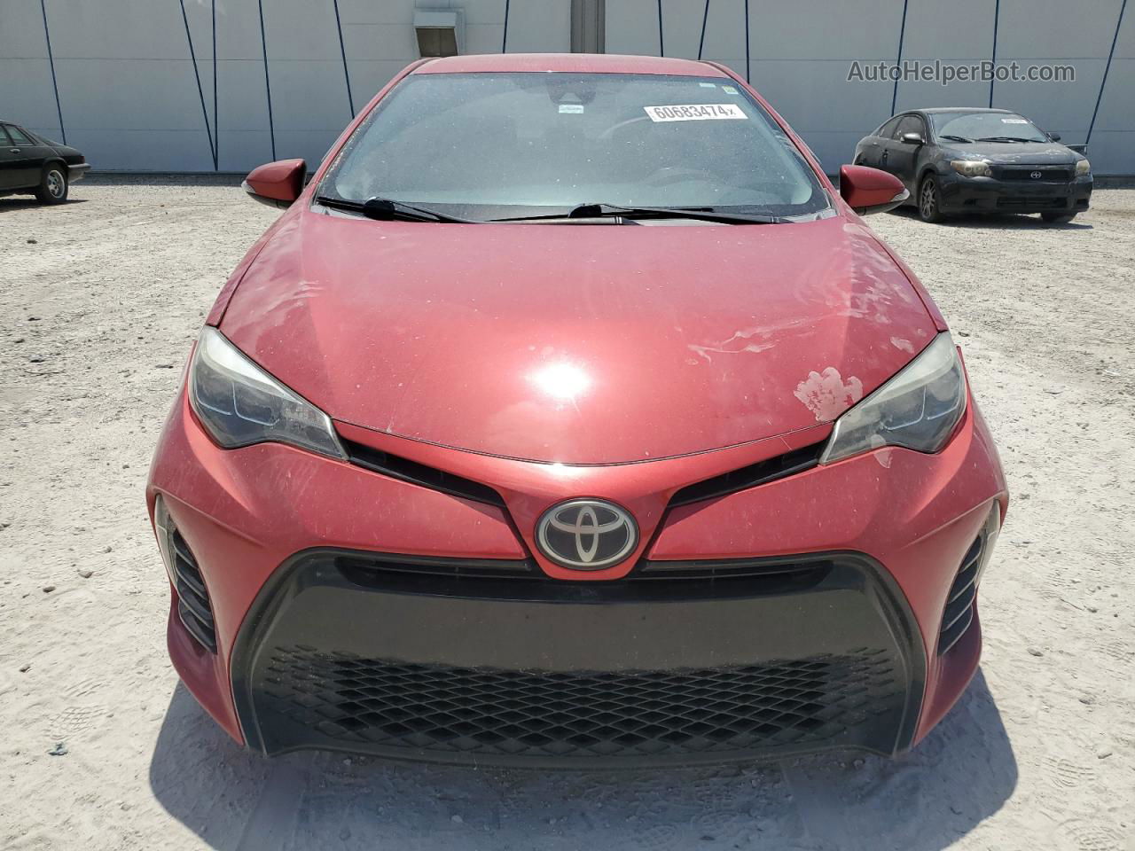 2017 Toyota Corolla L Red vin: 2T1BURHE3HC821497