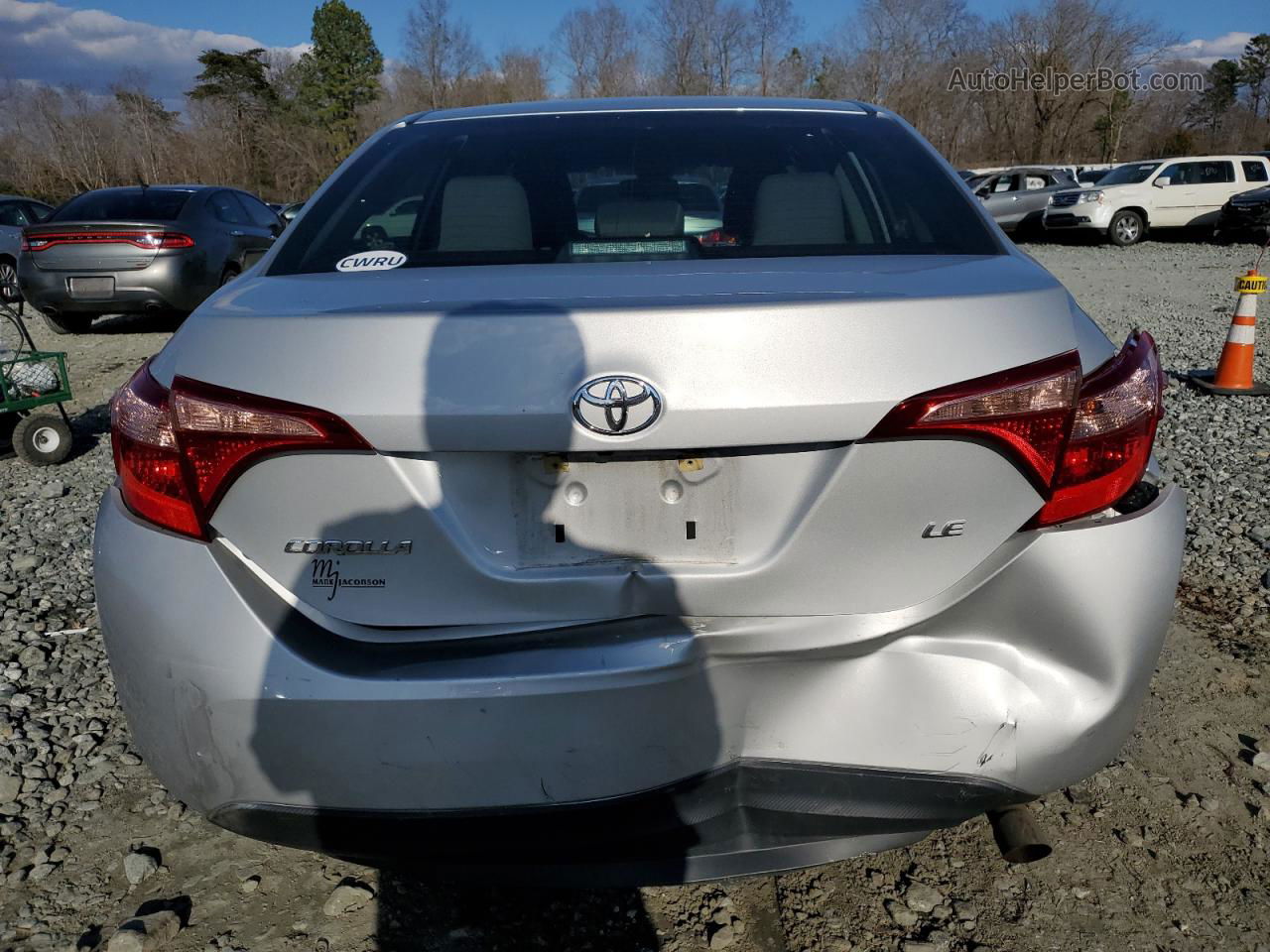 2017 Toyota Corolla L Silver vin: 2T1BURHE3HC826084