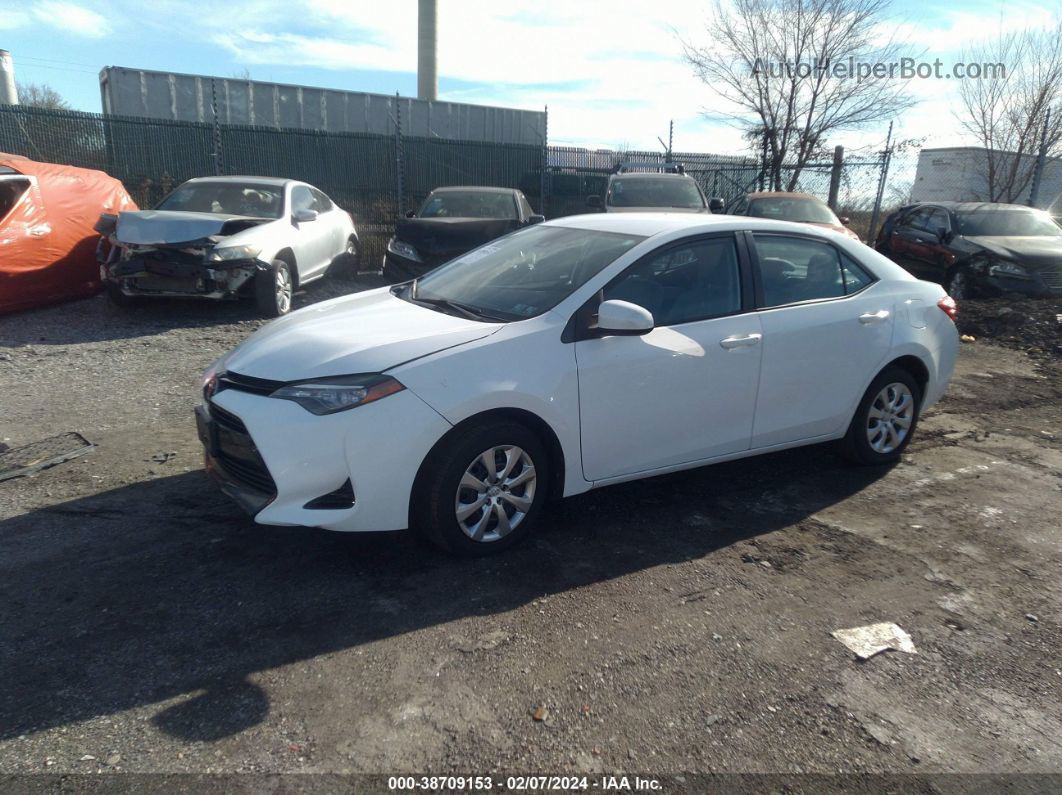 2017 Toyota Corolla Le White vin: 2T1BURHE3HC831625