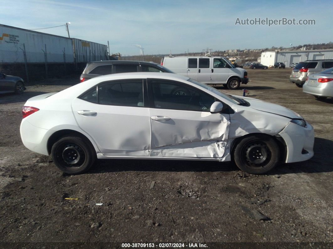 2017 Toyota Corolla Le White vin: 2T1BURHE3HC831625