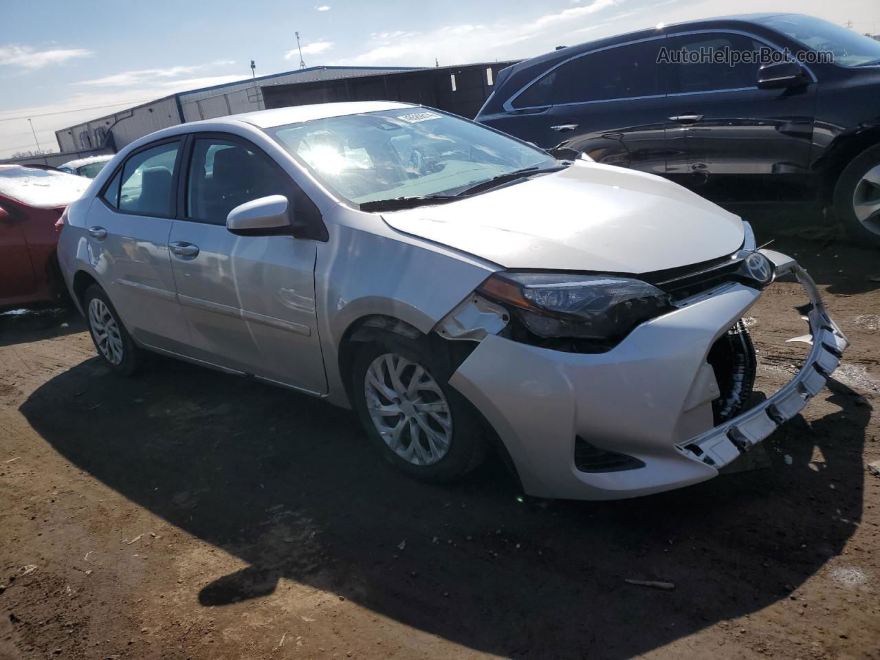 2017 Toyota Corolla L Silver vin: 2T1BURHE3HC834668