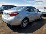 2017 Toyota Corolla L Silver vin: 2T1BURHE3HC834668