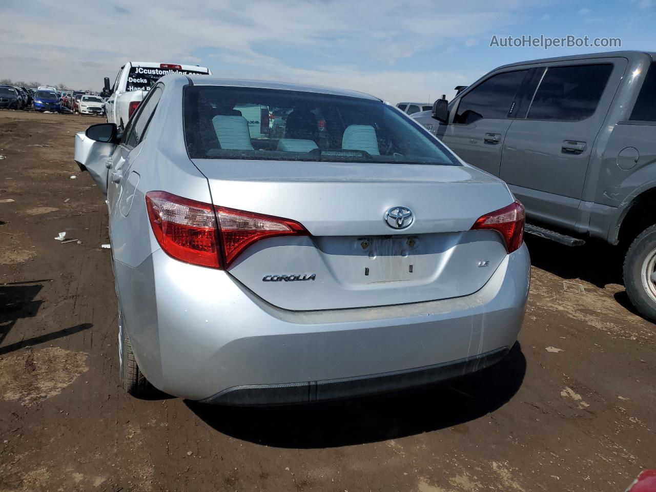 2017 Toyota Corolla L Silver vin: 2T1BURHE3HC834668