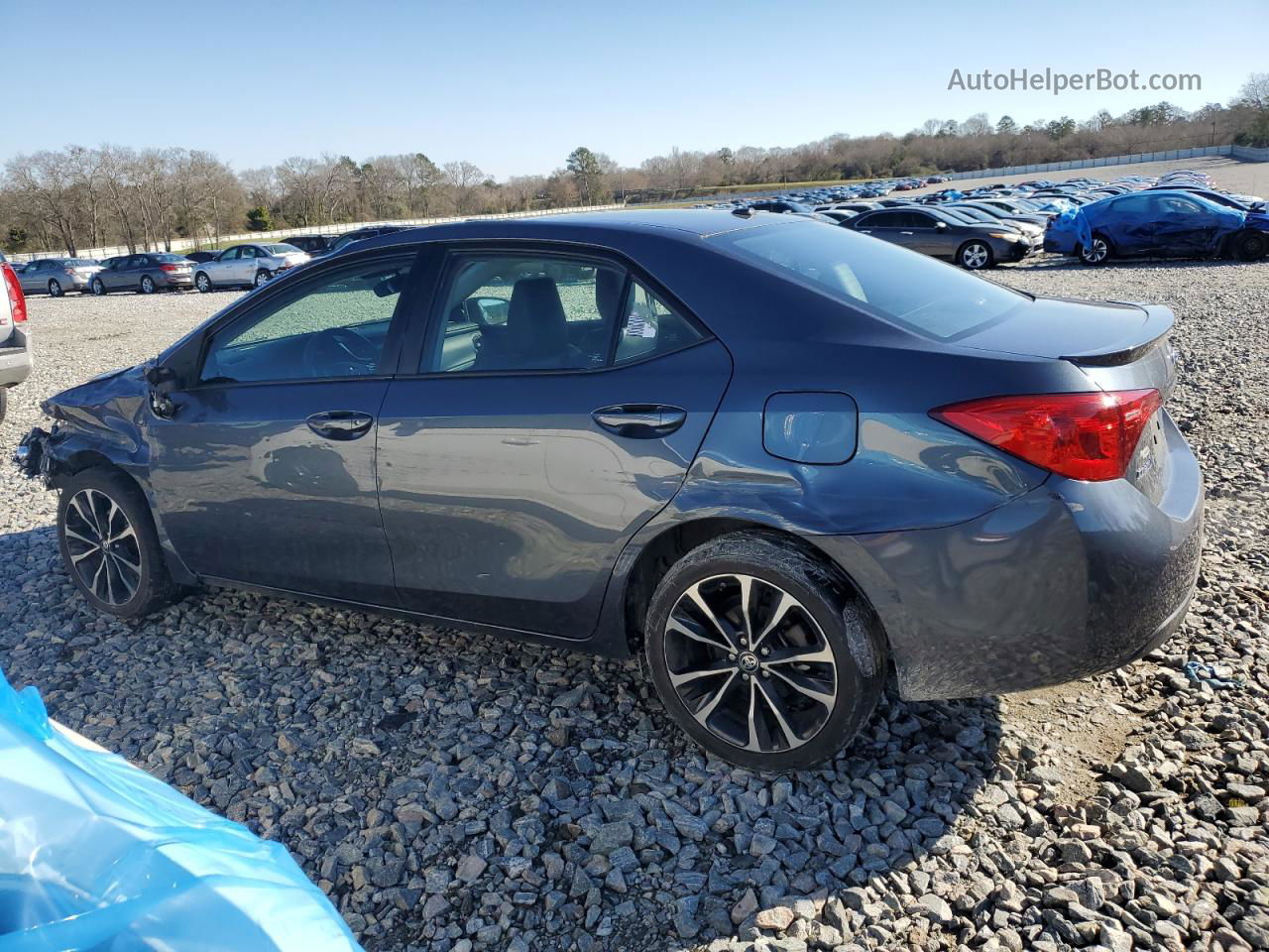 2017 Toyota Corolla L Gray vin: 2T1BURHE3HC848943