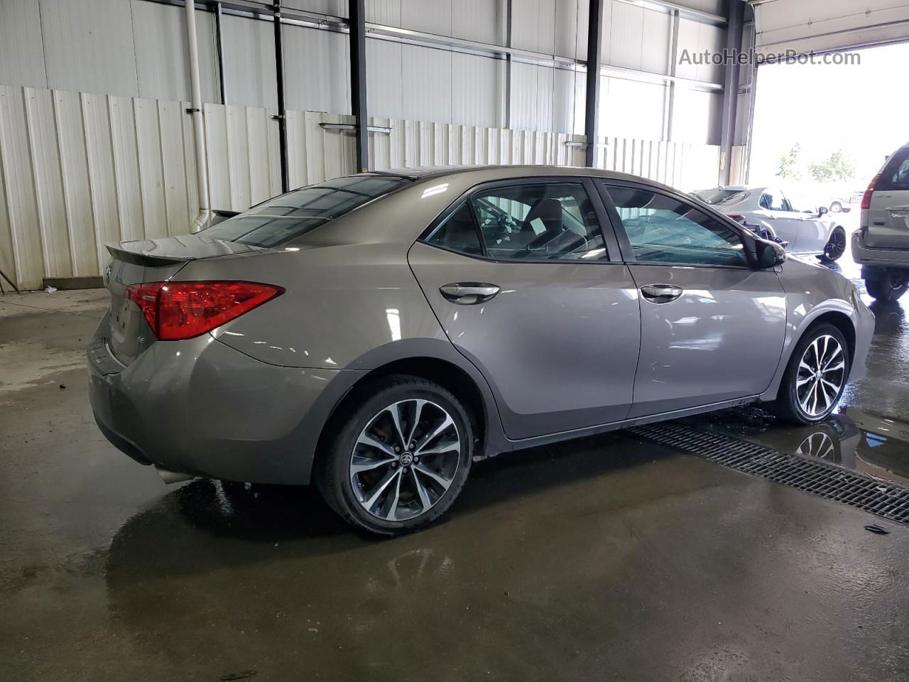 2017 Toyota Corolla L Gray vin: 2T1BURHE3HC861188