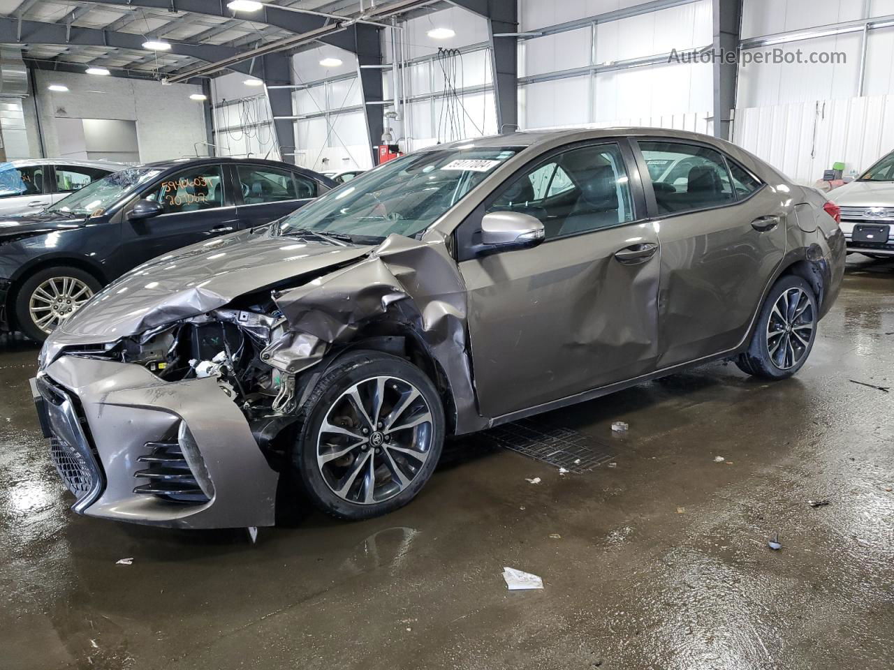 2017 Toyota Corolla L Gray vin: 2T1BURHE3HC861188