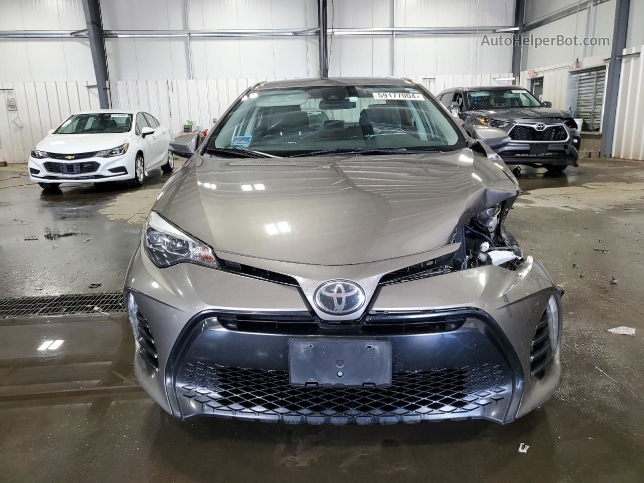 2017 Toyota Corolla L Gray vin: 2T1BURHE3HC861188