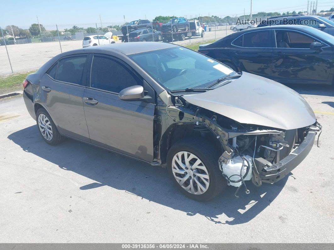 2017 Toyota Corolla Le Серый vin: 2T1BURHE3HC866116