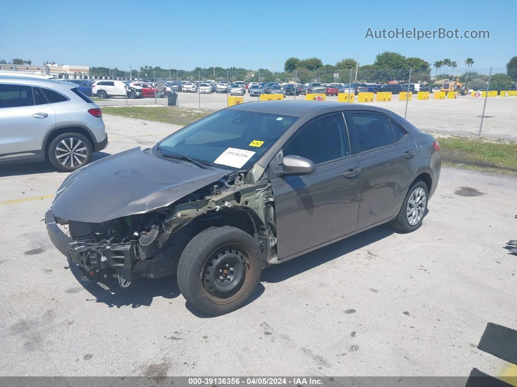 2017 Toyota Corolla Le Gray vin: 2T1BURHE3HC866116