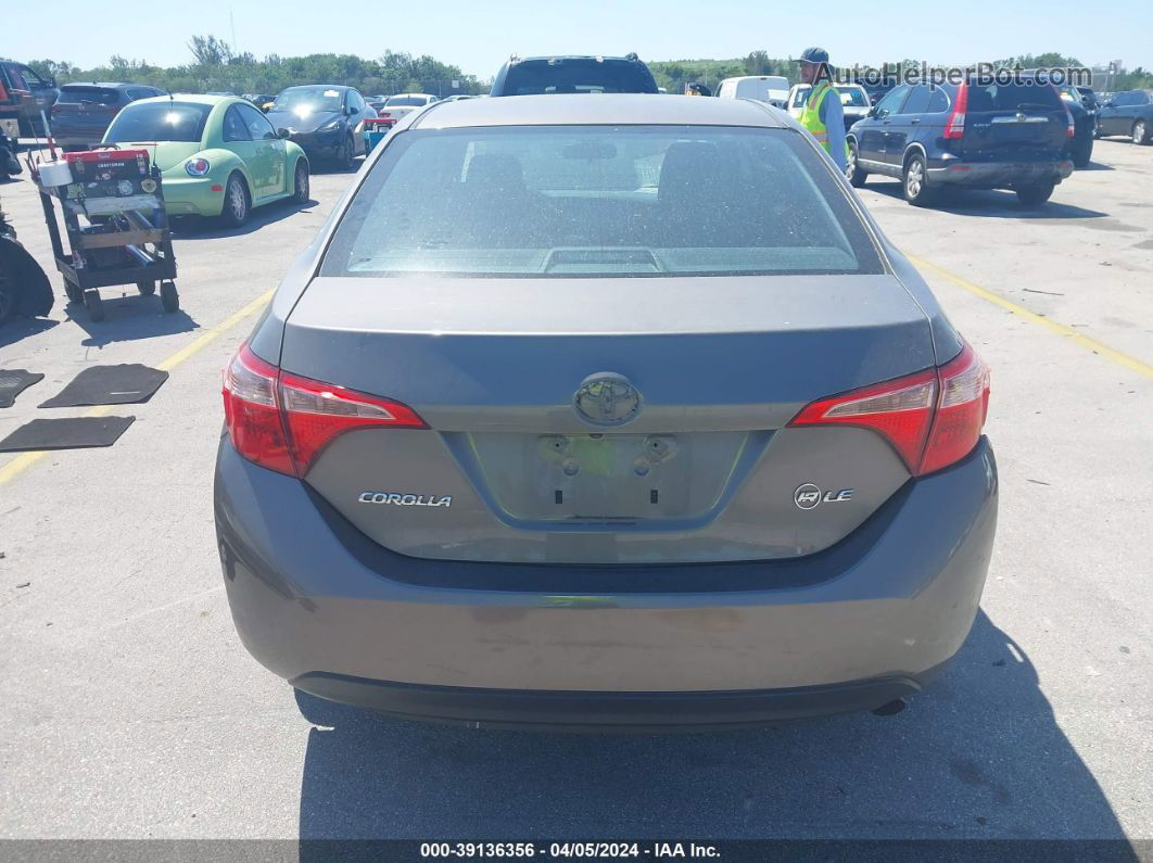 2017 Toyota Corolla Le Gray vin: 2T1BURHE3HC866116