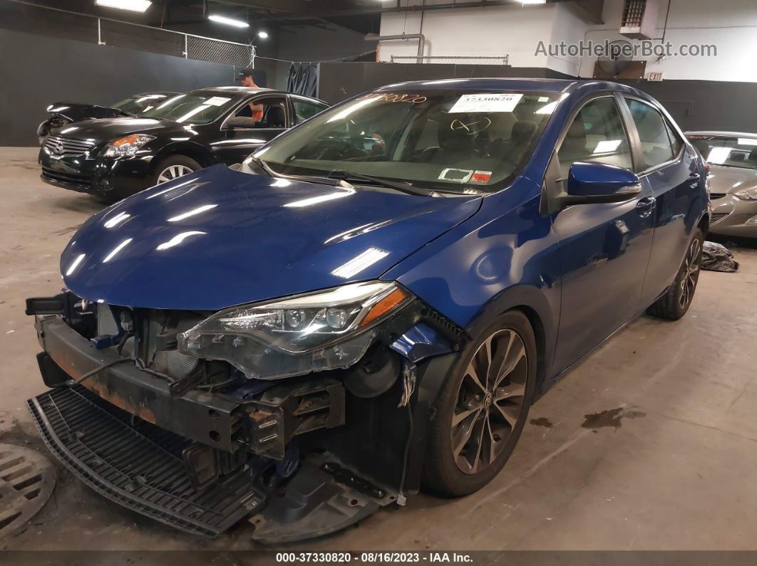 2017 Toyota Corolla Se Blue vin: 2T1BURHE3HC876161