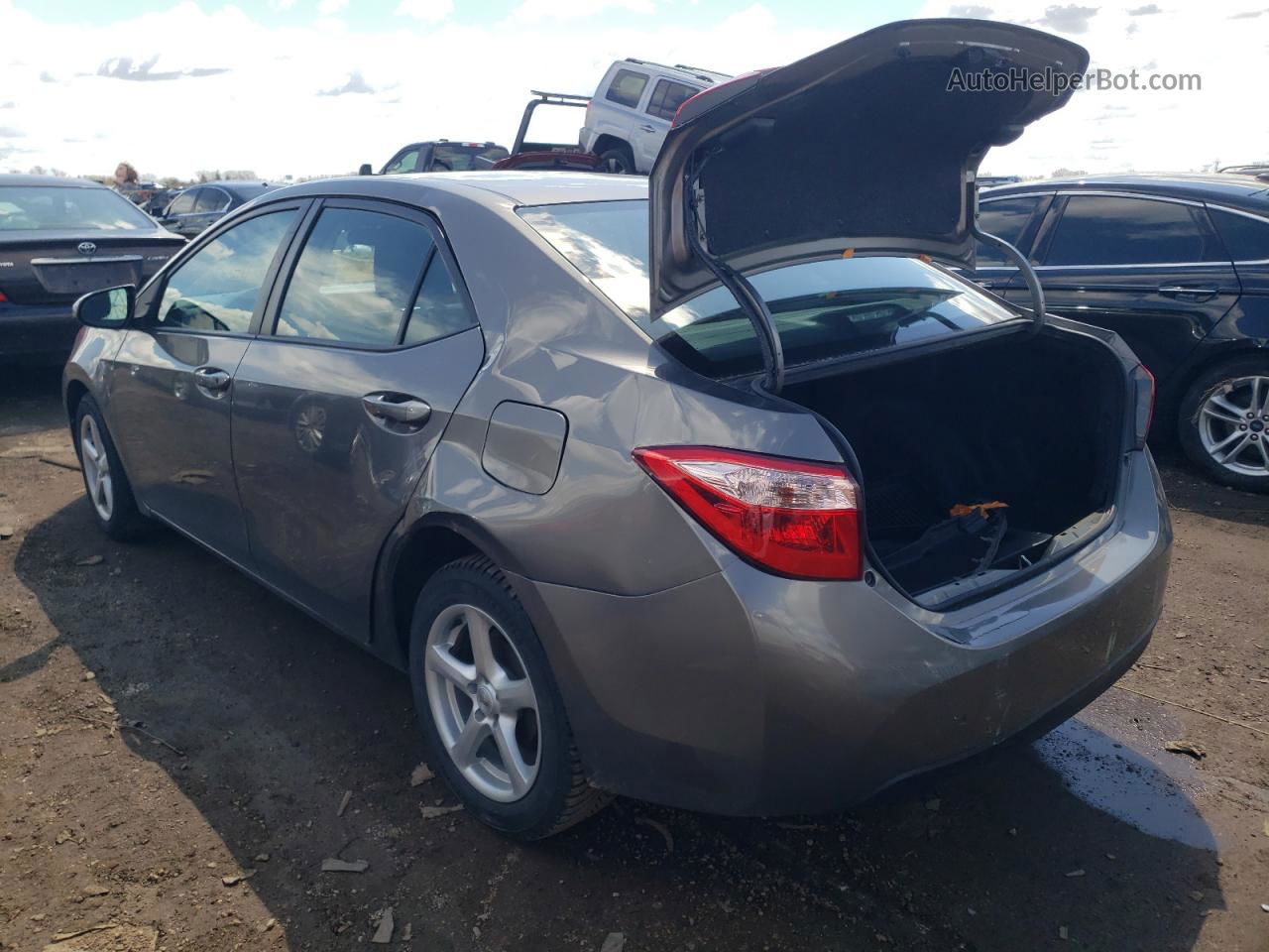 2017 Toyota Corolla L Gray vin: 2T1BURHE3HC878959