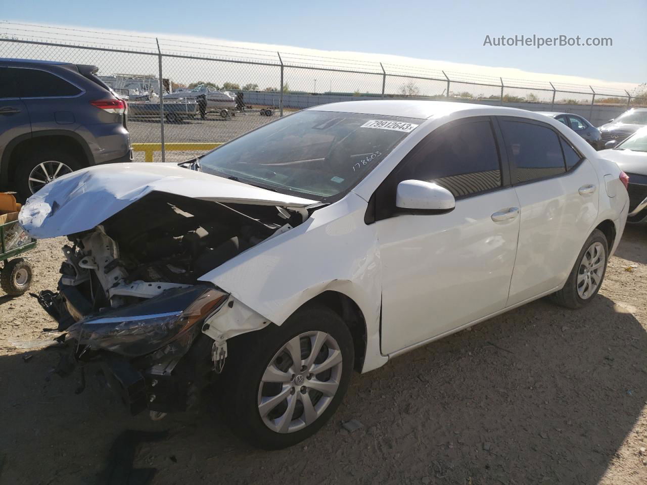 2017 Toyota Corolla L White vin: 2T1BURHE3HC883143