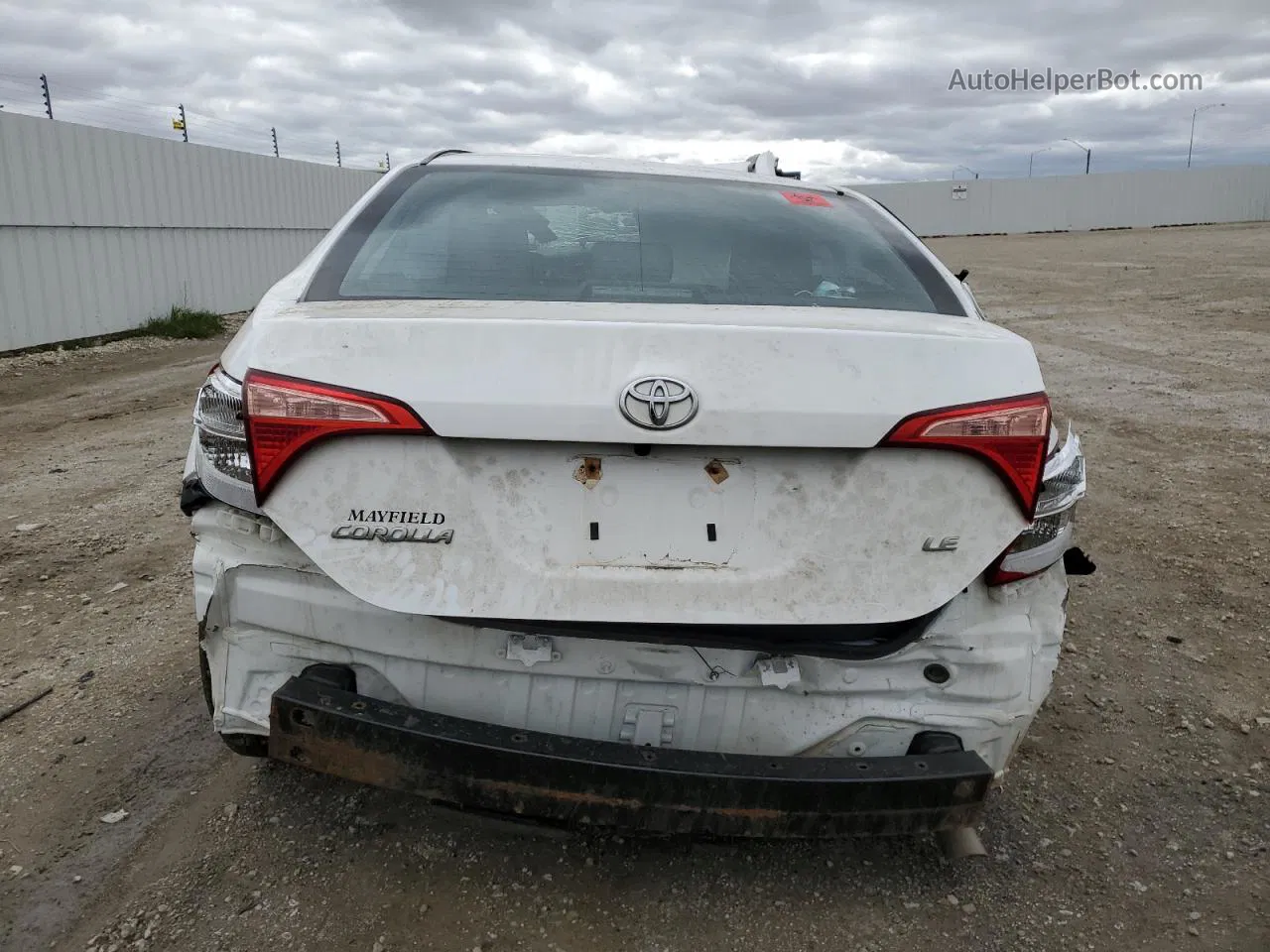 2017 Toyota Corolla L White vin: 2T1BURHE3HC895664