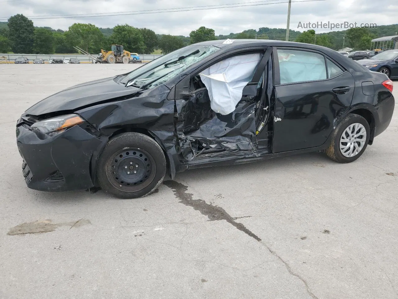 2017 Toyota Corolla L Black vin: 2T1BURHE3HC940036