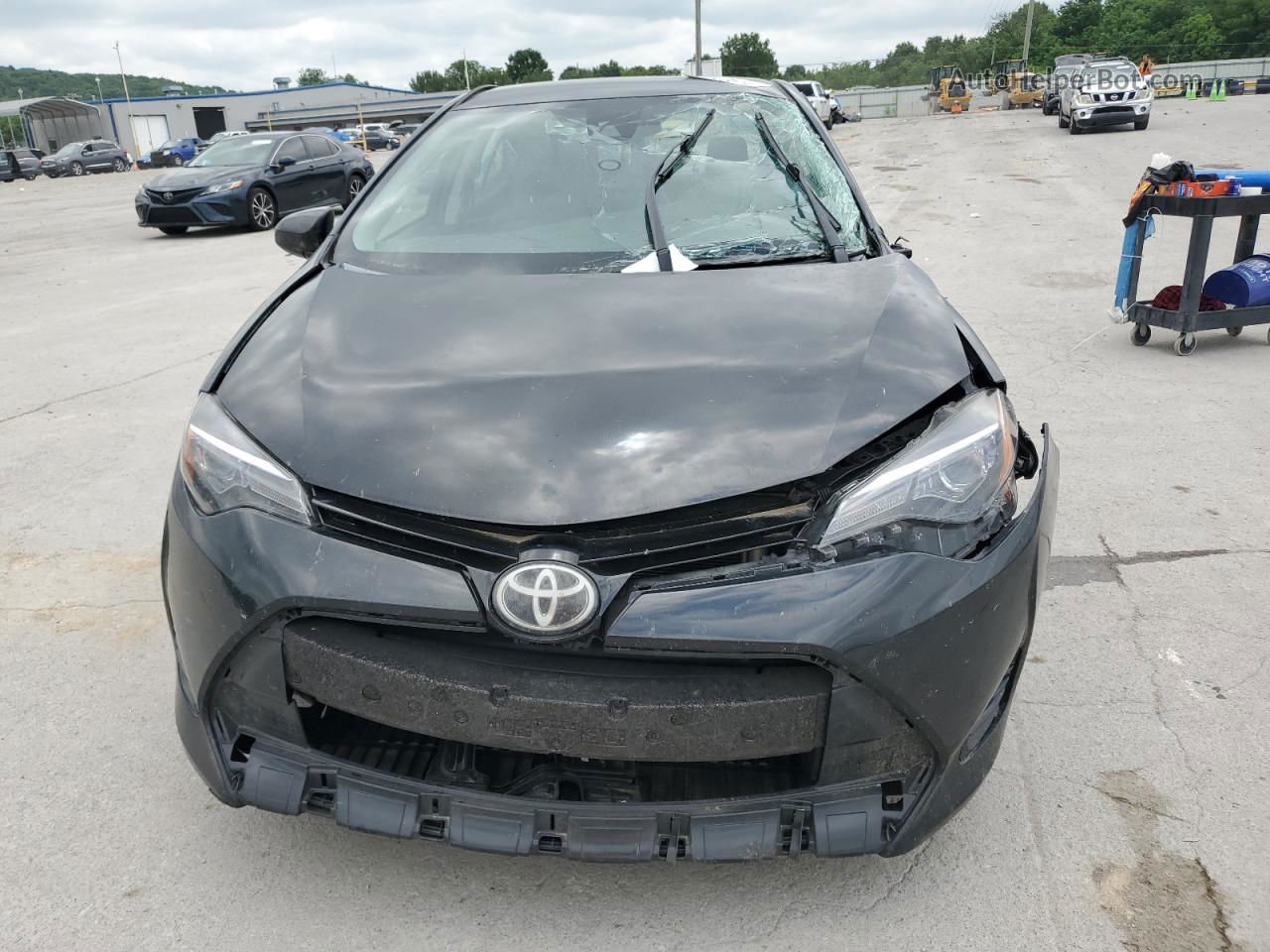 2017 Toyota Corolla L Black vin: 2T1BURHE3HC940036