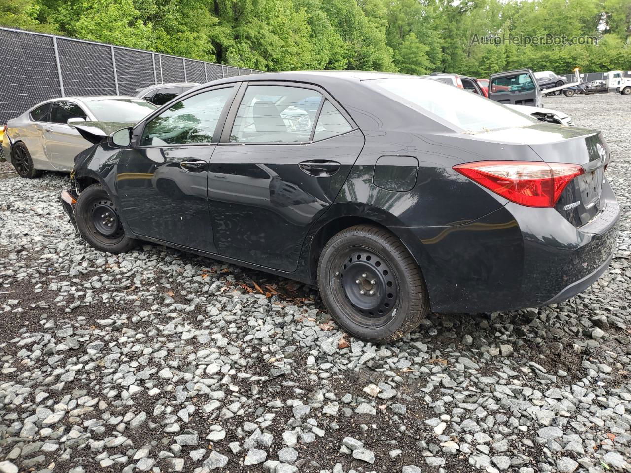 2017 Toyota Corolla L Black vin: 2T1BURHE3HC942059