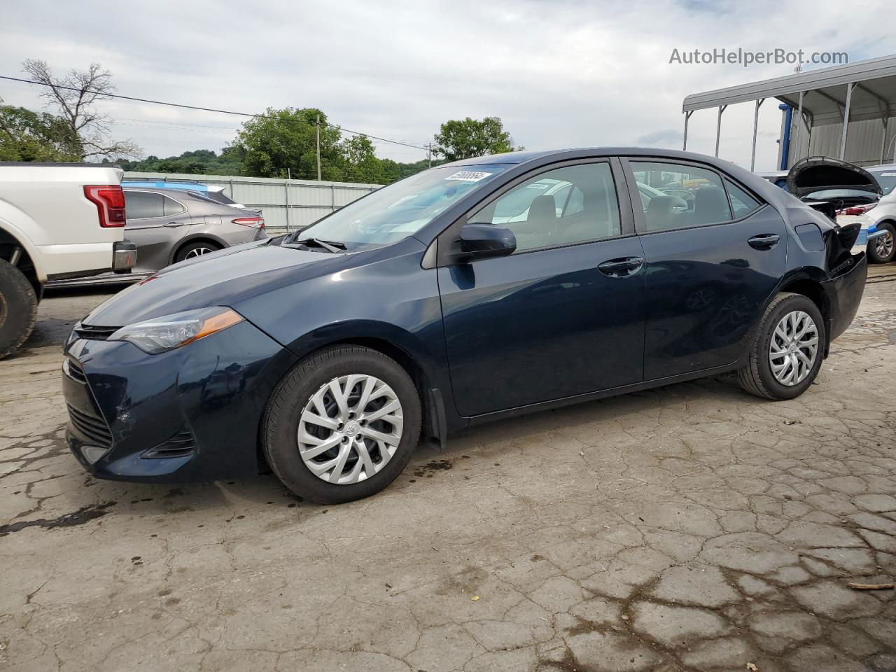 2017 Toyota Corolla L Blue vin: 2T1BURHE3HC942661