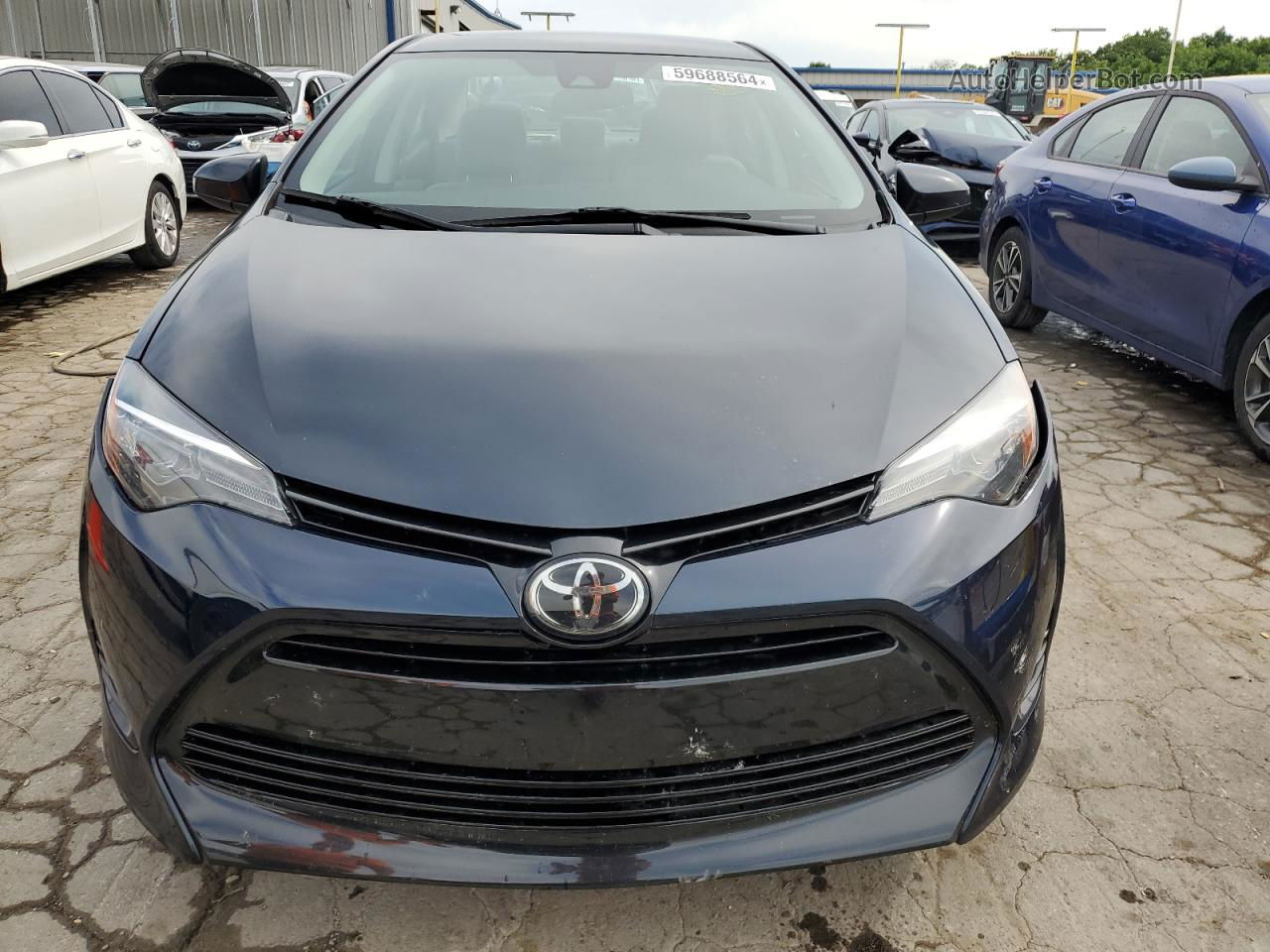 2017 Toyota Corolla L Синий vin: 2T1BURHE3HC942661