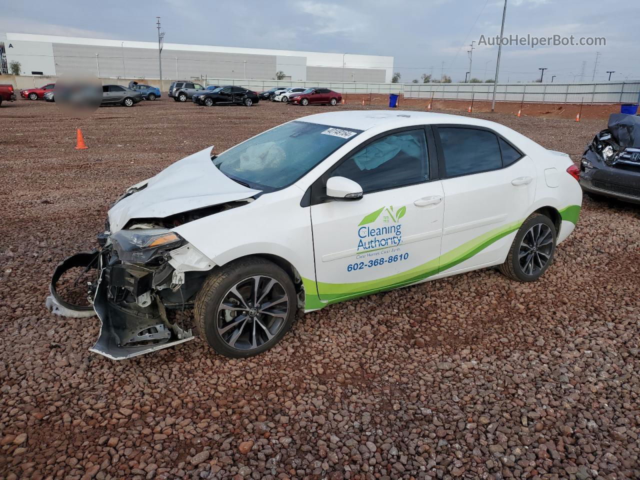 2017 Toyota Corolla L White vin: 2T1BURHE3HC954731