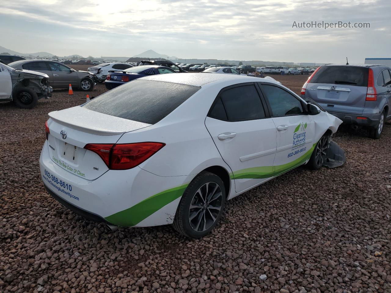 2017 Toyota Corolla L White vin: 2T1BURHE3HC954731