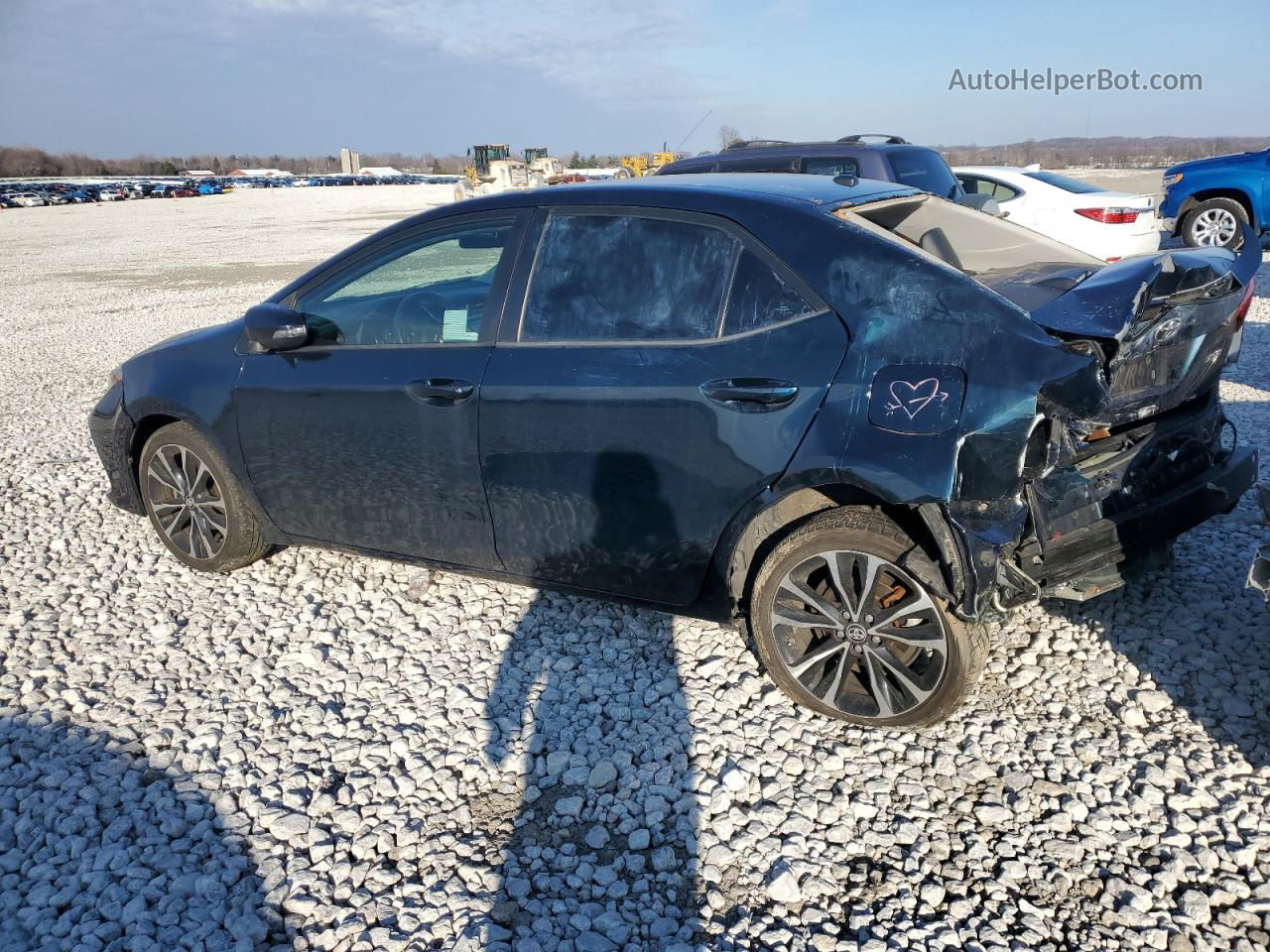 2019 Toyota Corolla L Blue vin: 2T1BURHE3KC138092