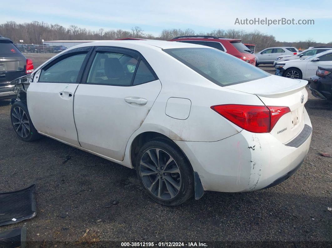 2019 Toyota Corolla Se White vin: 2T1BURHE3KC139727