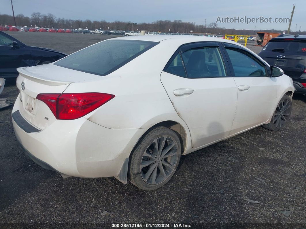 2019 Toyota Corolla Se White vin: 2T1BURHE3KC139727