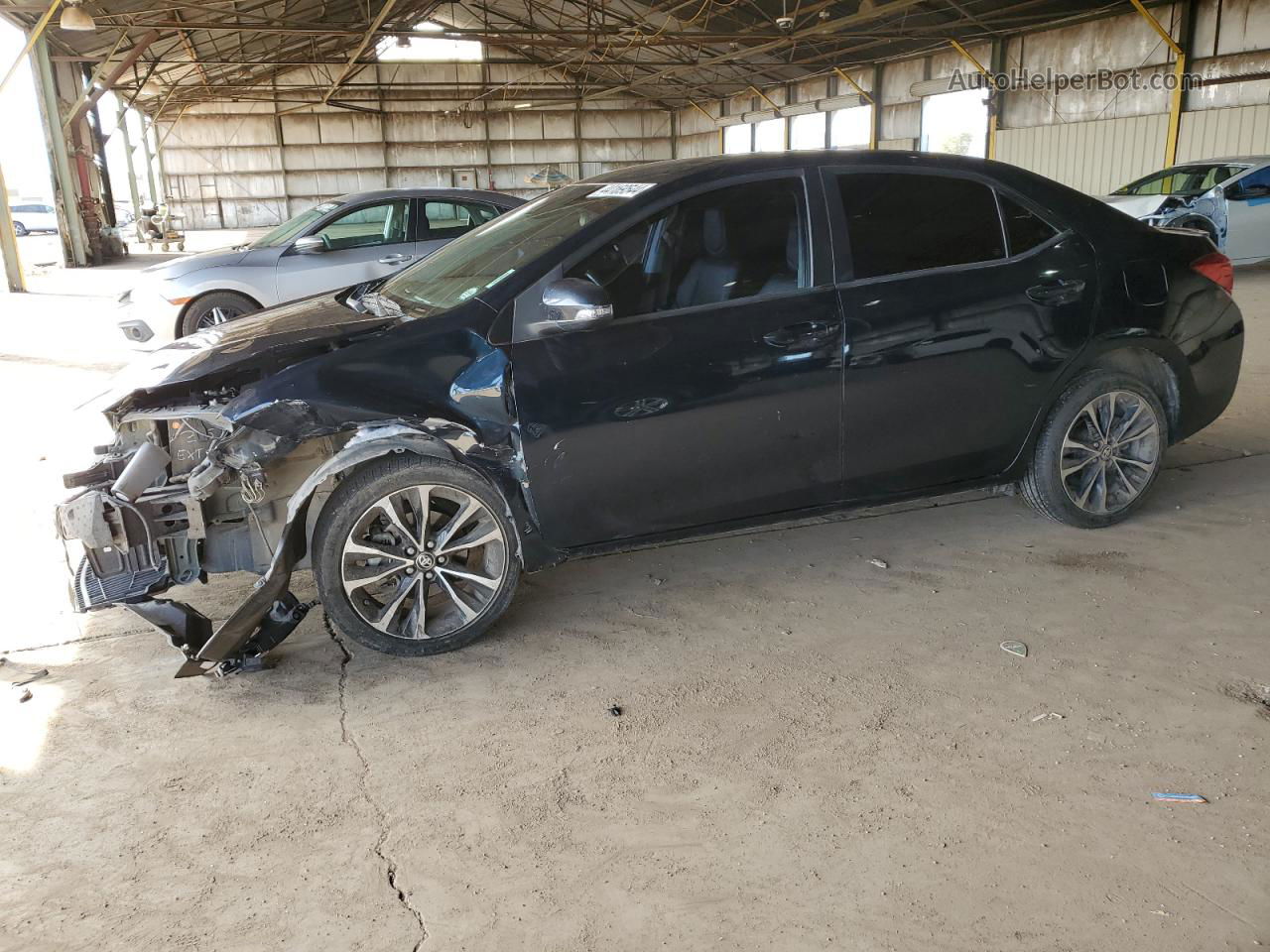 2019 Toyota Corolla L Black vin: 2T1BURHE3KC147181