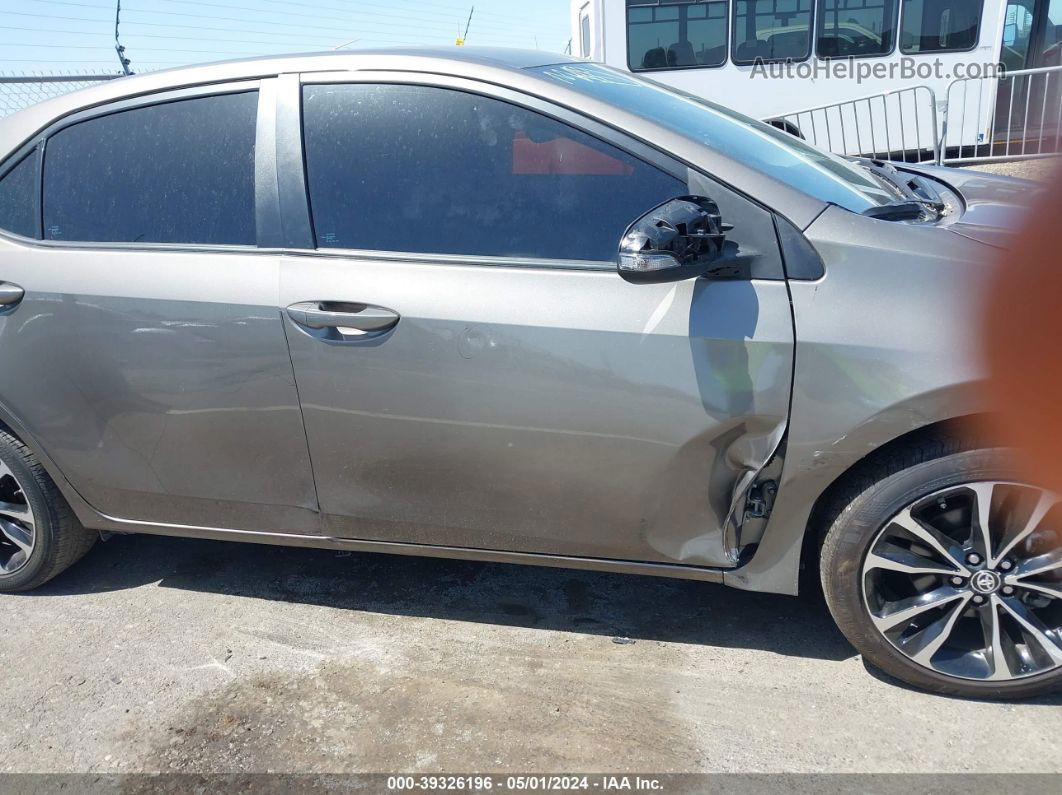 2019 Toyota Corolla Se Gray vin: 2T1BURHE3KC148184