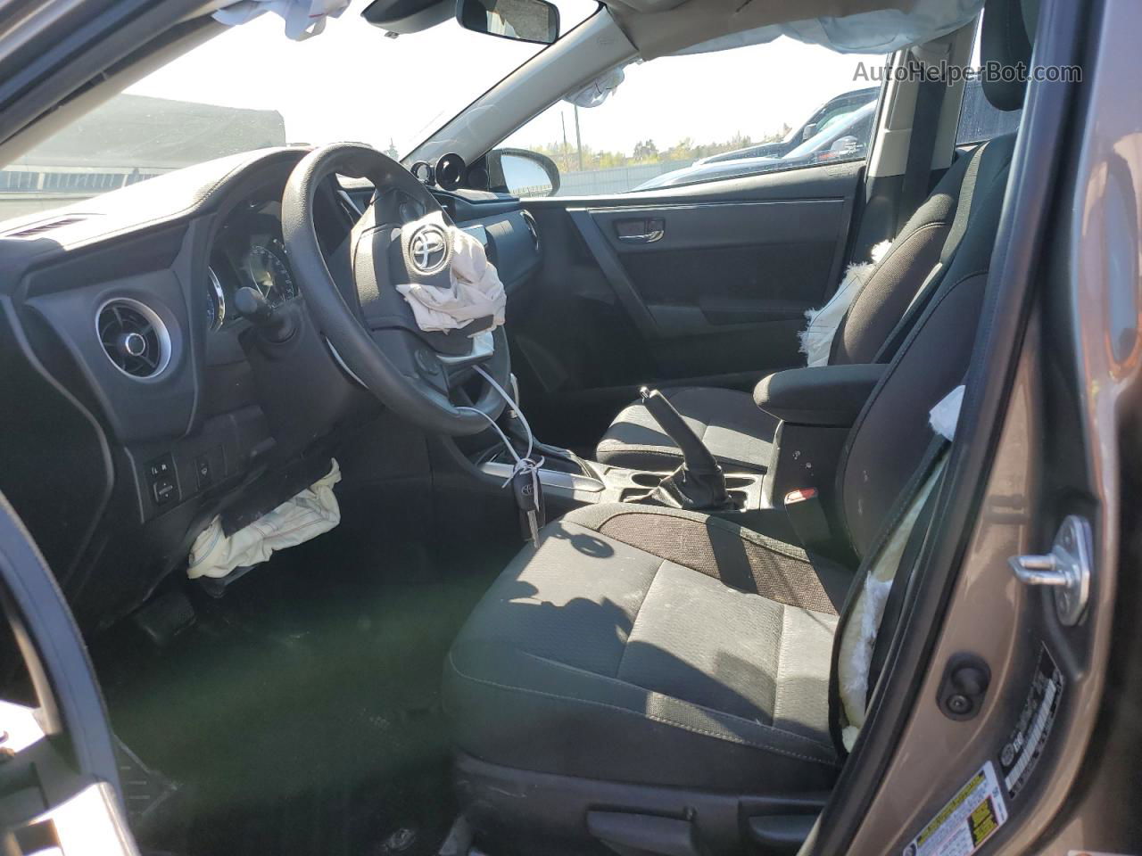 2019 Toyota Corolla L Серый vin: 2T1BURHE3KC153031