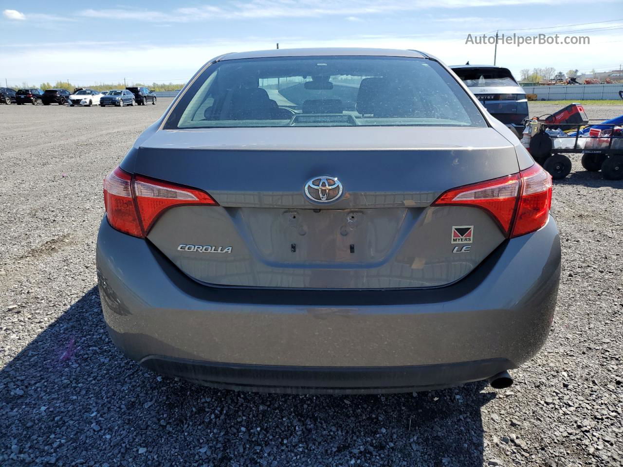 2019 Toyota Corolla L Gray vin: 2T1BURHE3KC153031