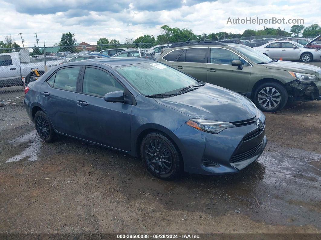 2019 Toyota Corolla Le Blue vin: 2T1BURHE3KC161145