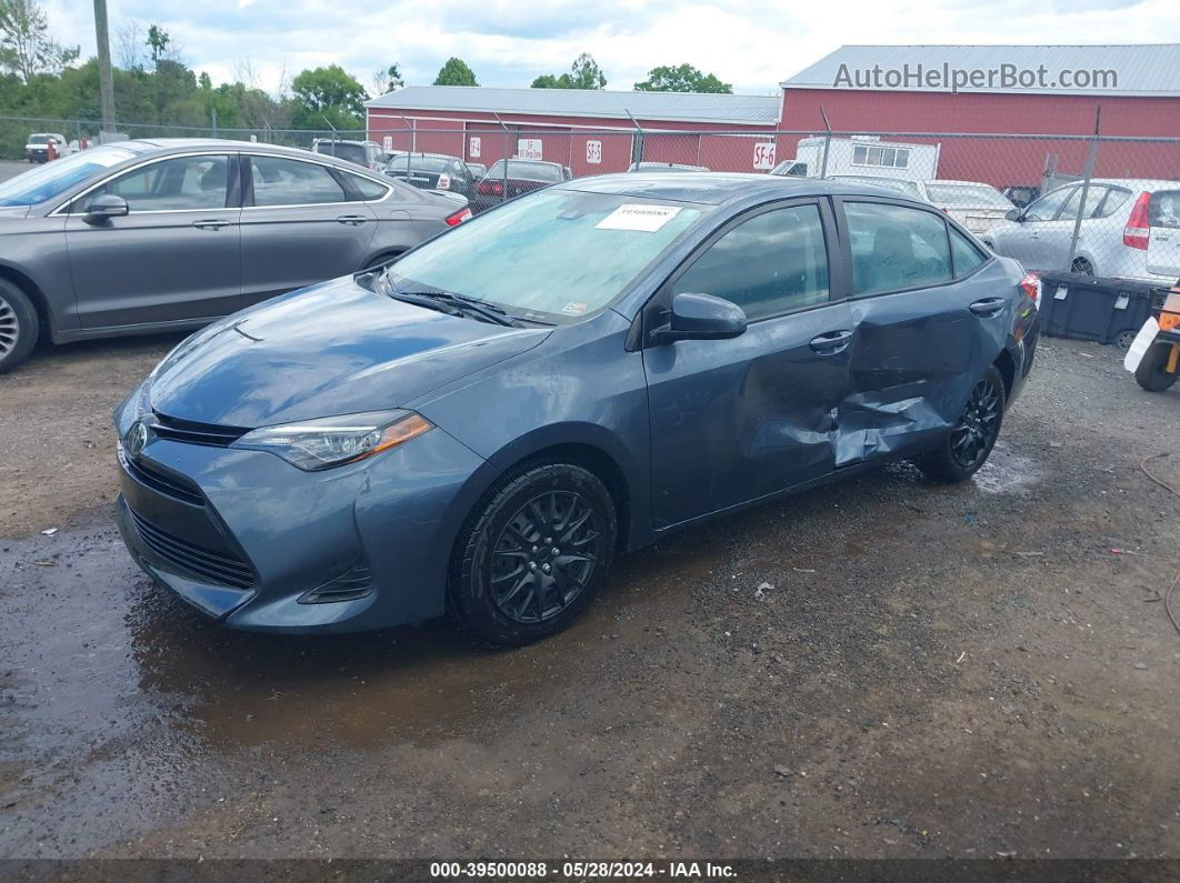 2019 Toyota Corolla Le Blue vin: 2T1BURHE3KC161145