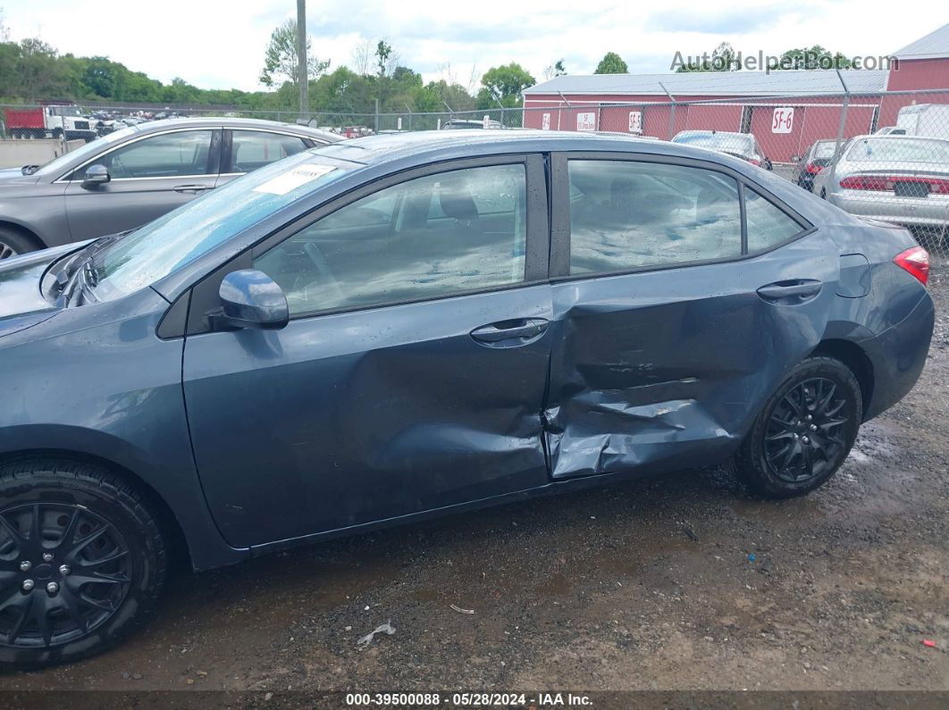 2019 Toyota Corolla Le Blue vin: 2T1BURHE3KC161145