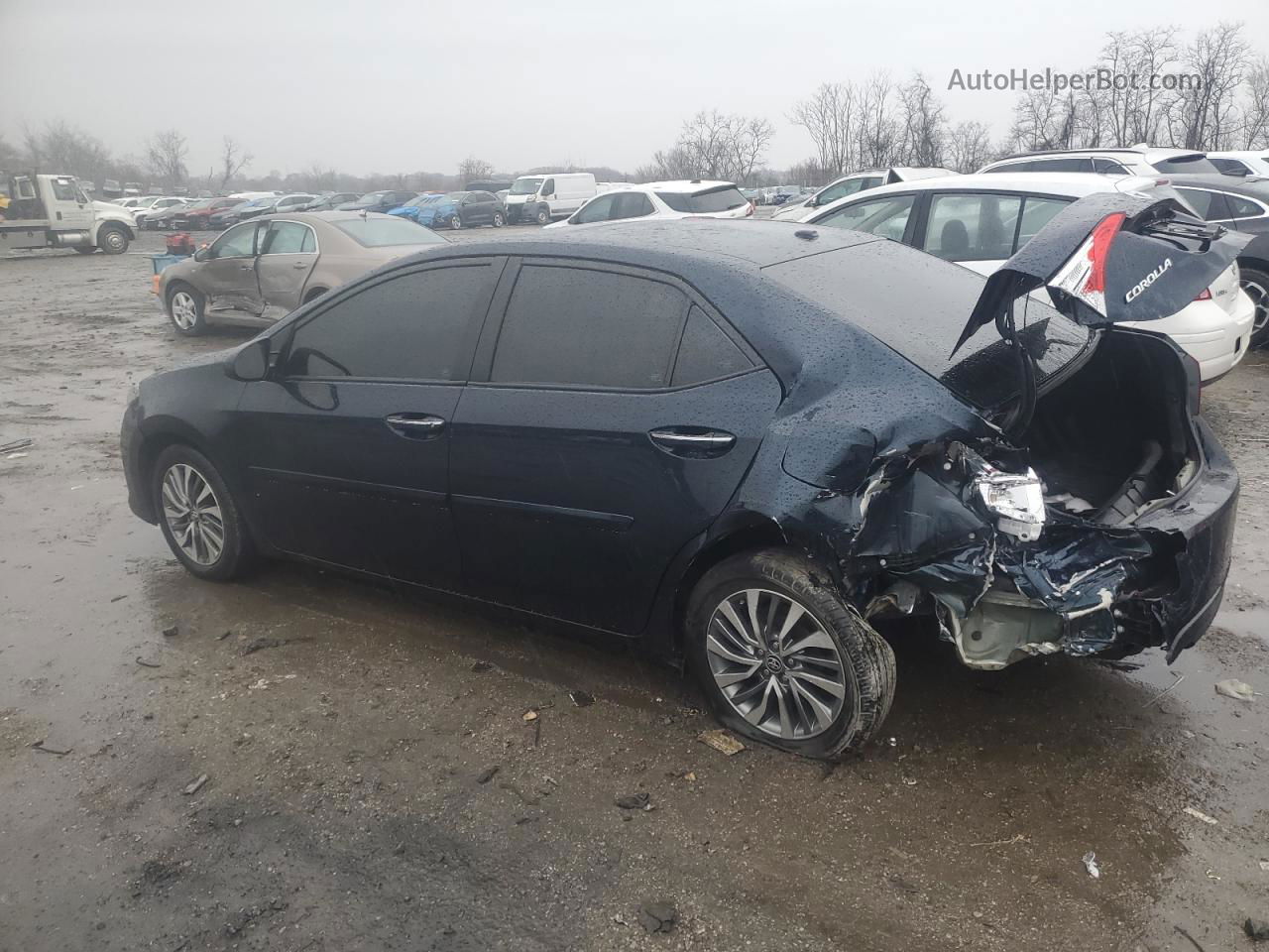 2019 Toyota Corolla L Blue vin: 2T1BURHE3KC174932