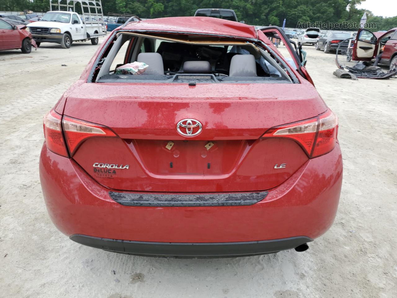 2019 Toyota Corolla L Red vin: 2T1BURHE3KC188829