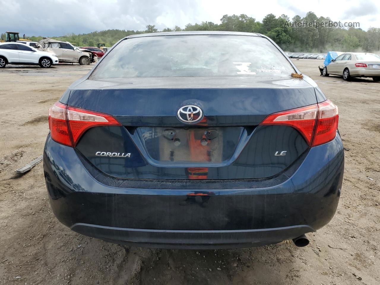 2019 Toyota Corolla L Blue vin: 2T1BURHE3KC190922